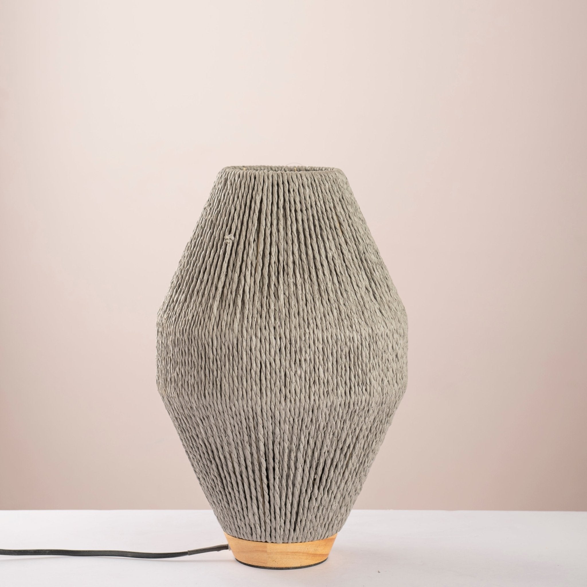 Tapered Woven Table Lamp - Urban Home