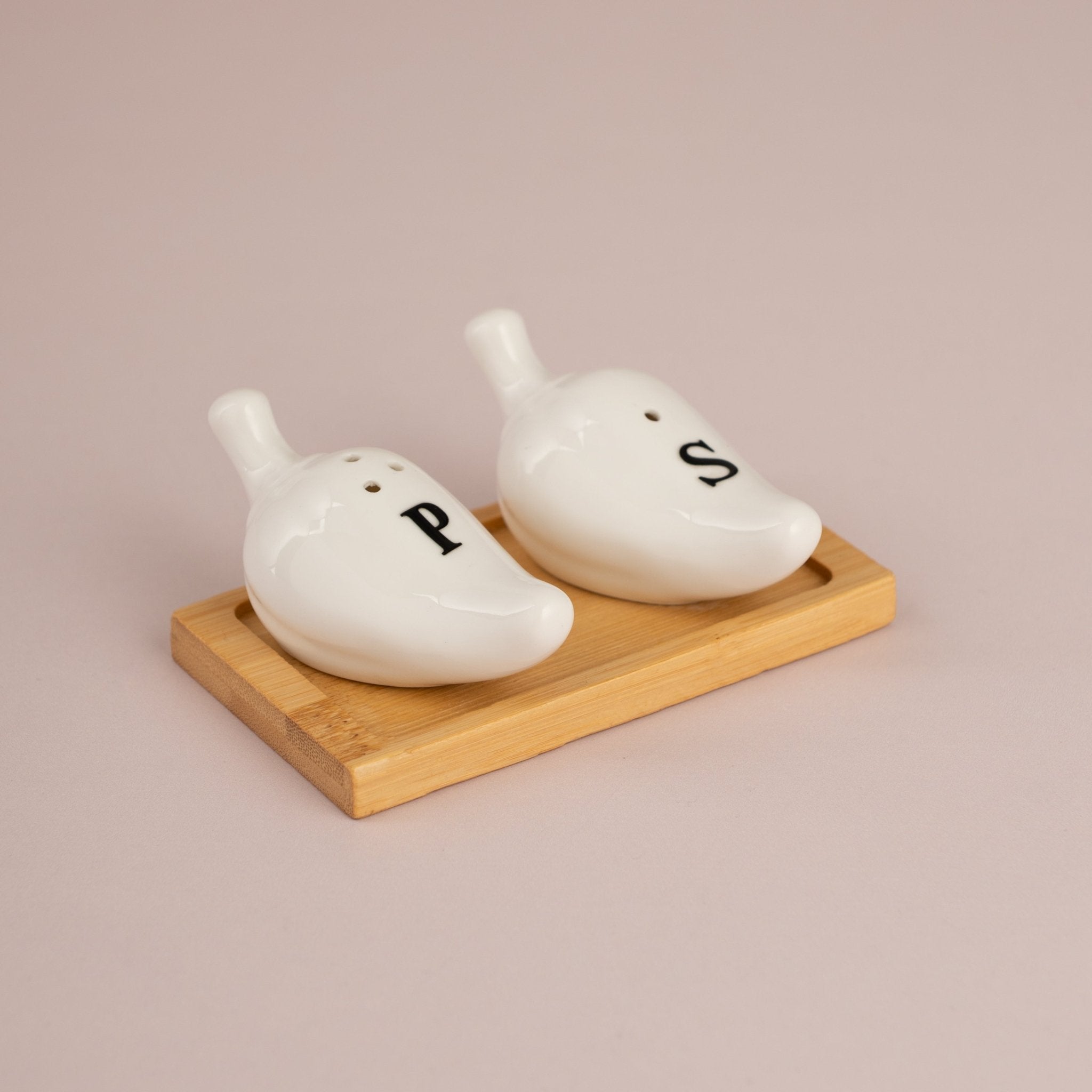 Ceramic Chili Pepper Salt and Pepper Shaker Set - Urban Home