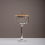Longo Glass Container With Wooden Lid - Urban Home