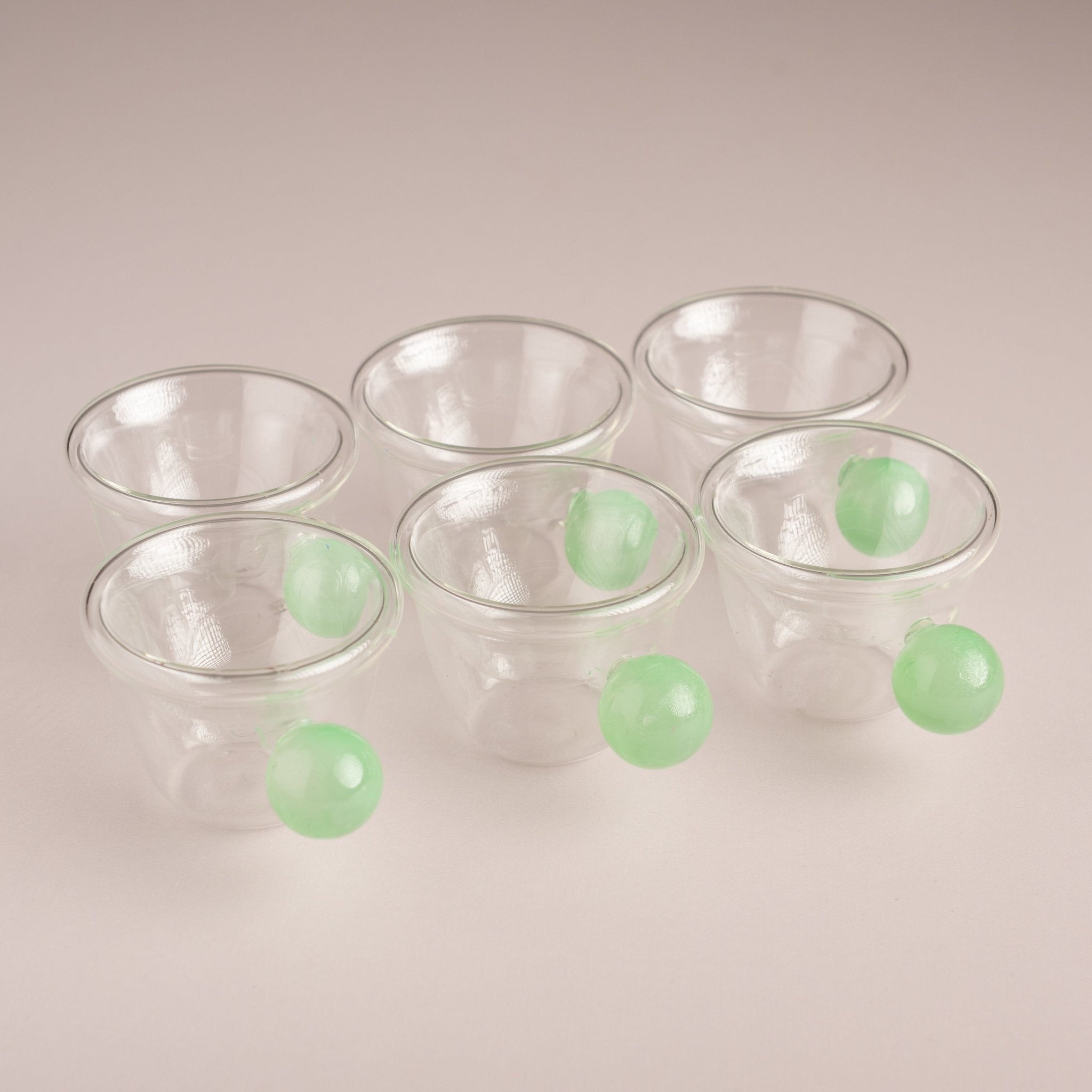 Orb Handle Double Wall Glass Cup - Urban Home