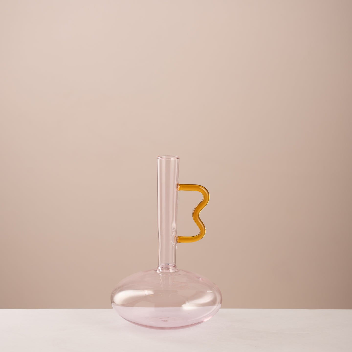 Blush Pink Glass Decanter Vase - Urban Home