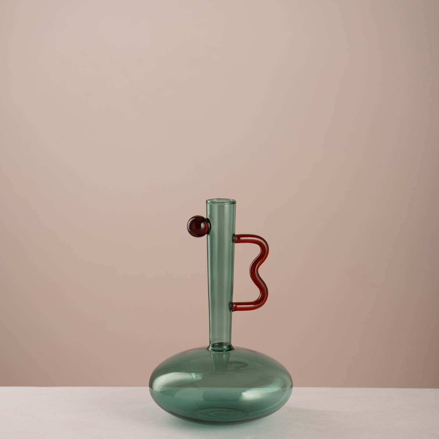 Emerald Green Glass Decanter Vase - Urban Home