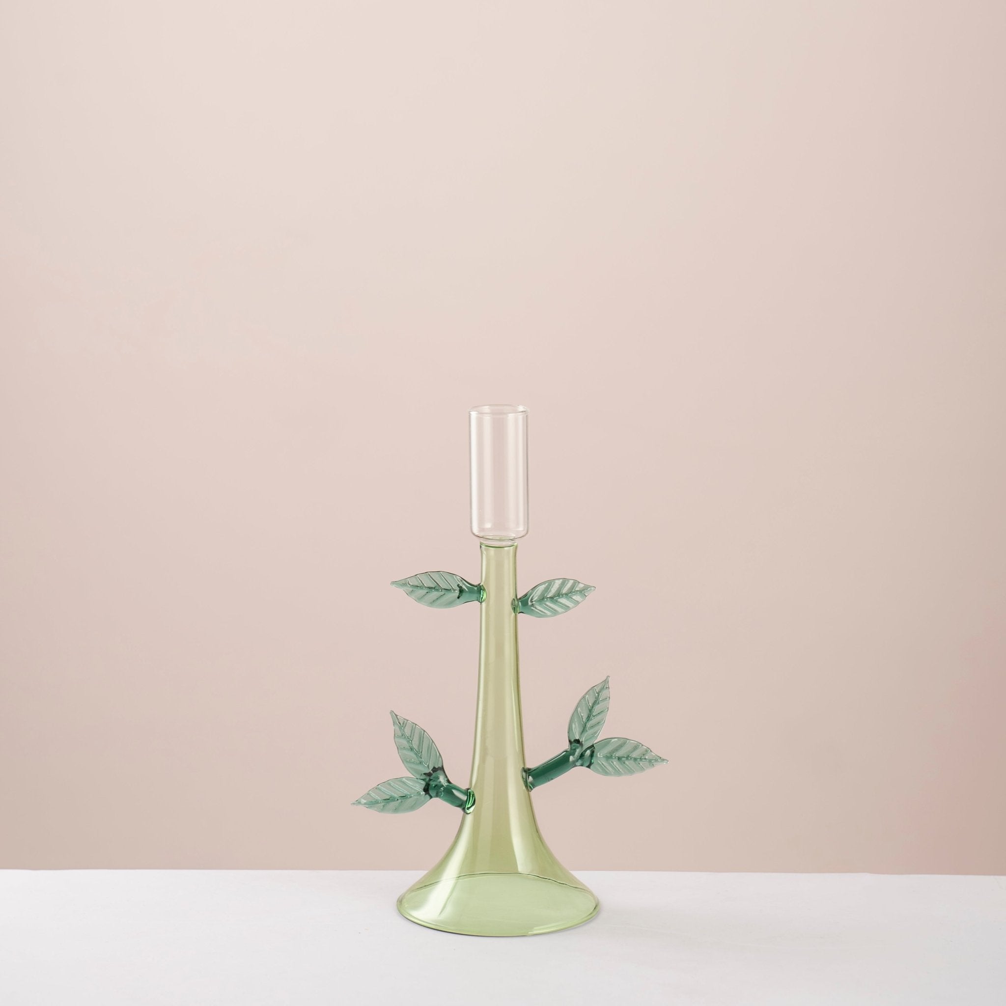 Botanical Bloom Glass Candle Holder - Urban Home