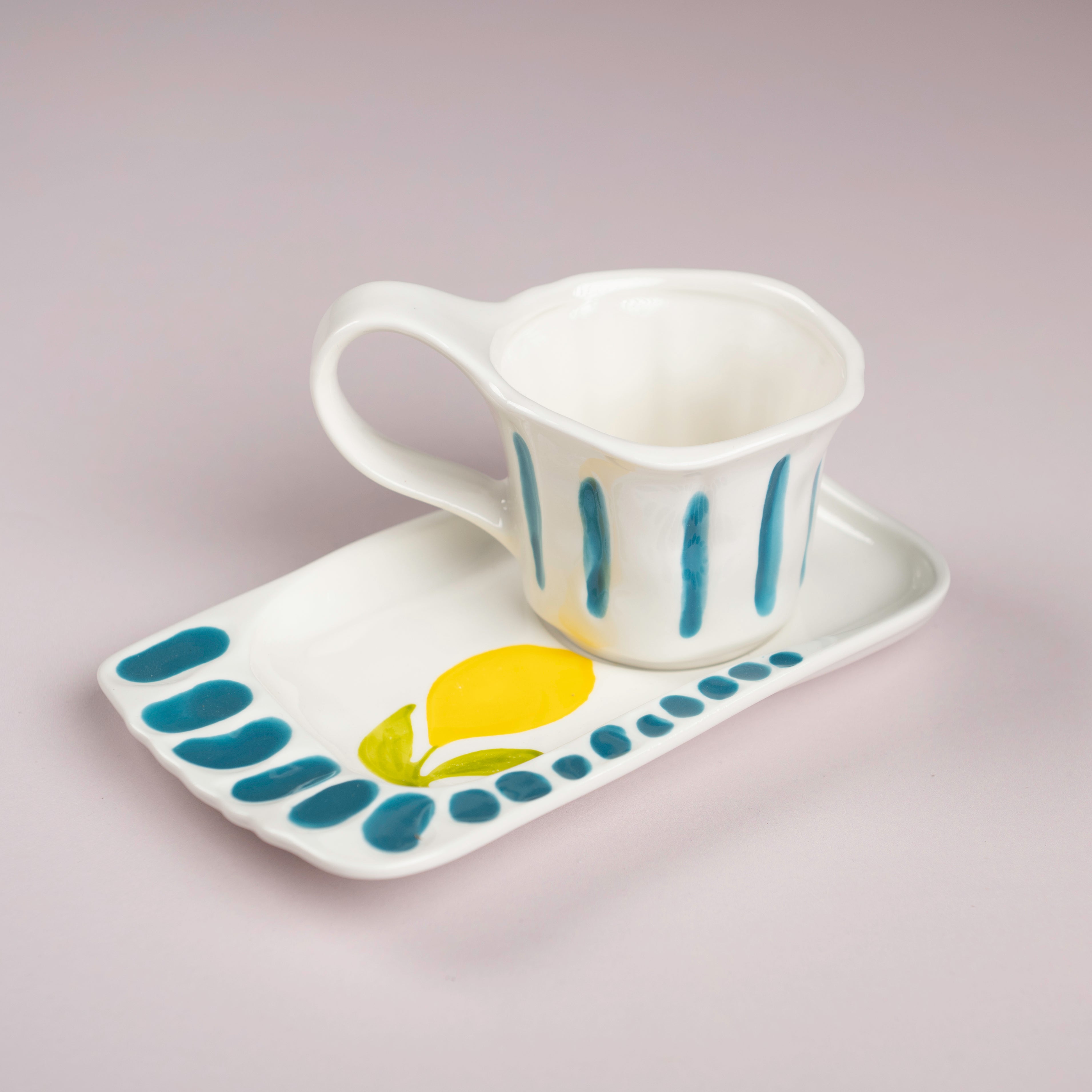 Capri coffee cup (220ml) and saucer (20x12cm)