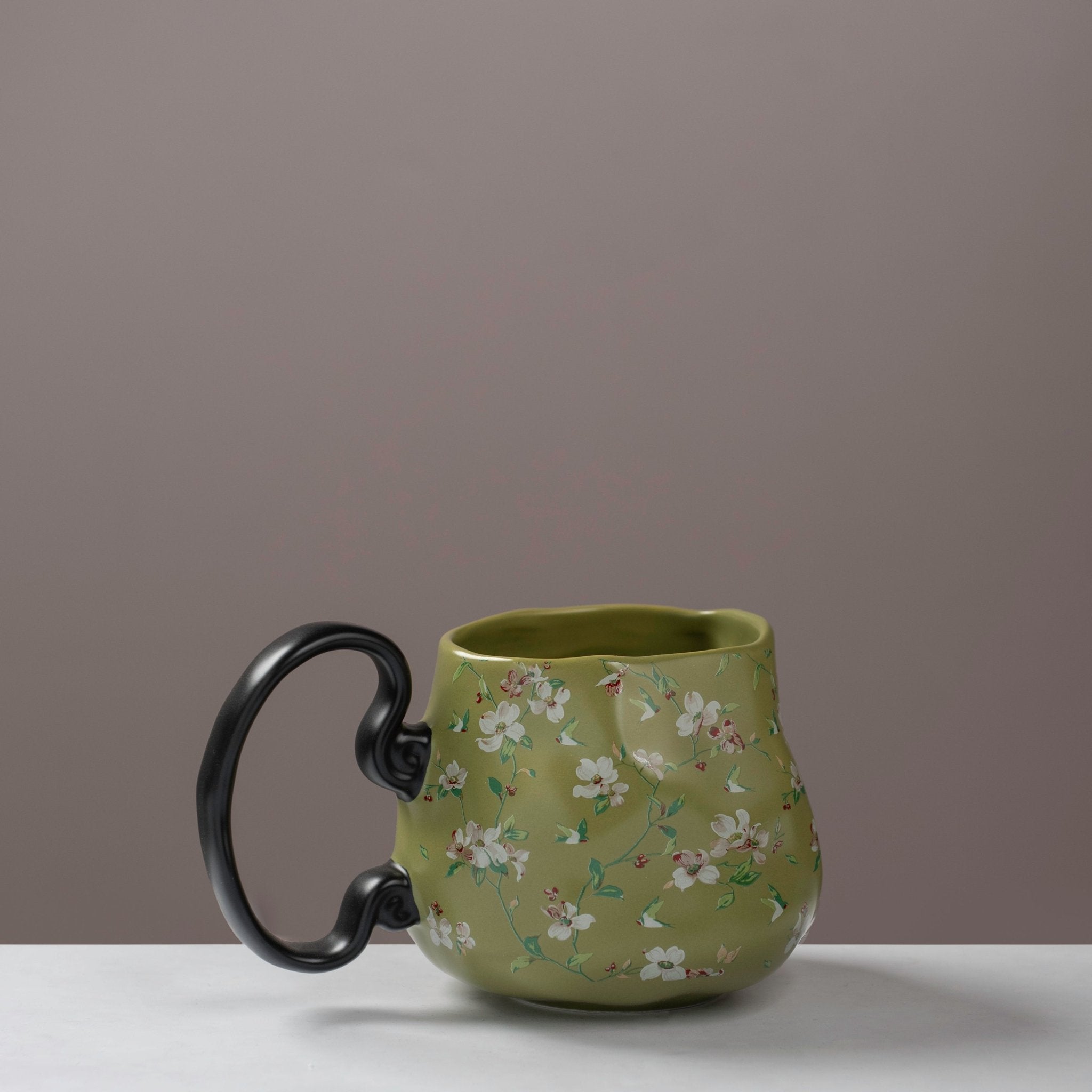 Botanical Chinoiserie Ceramic Mug - Urban Home