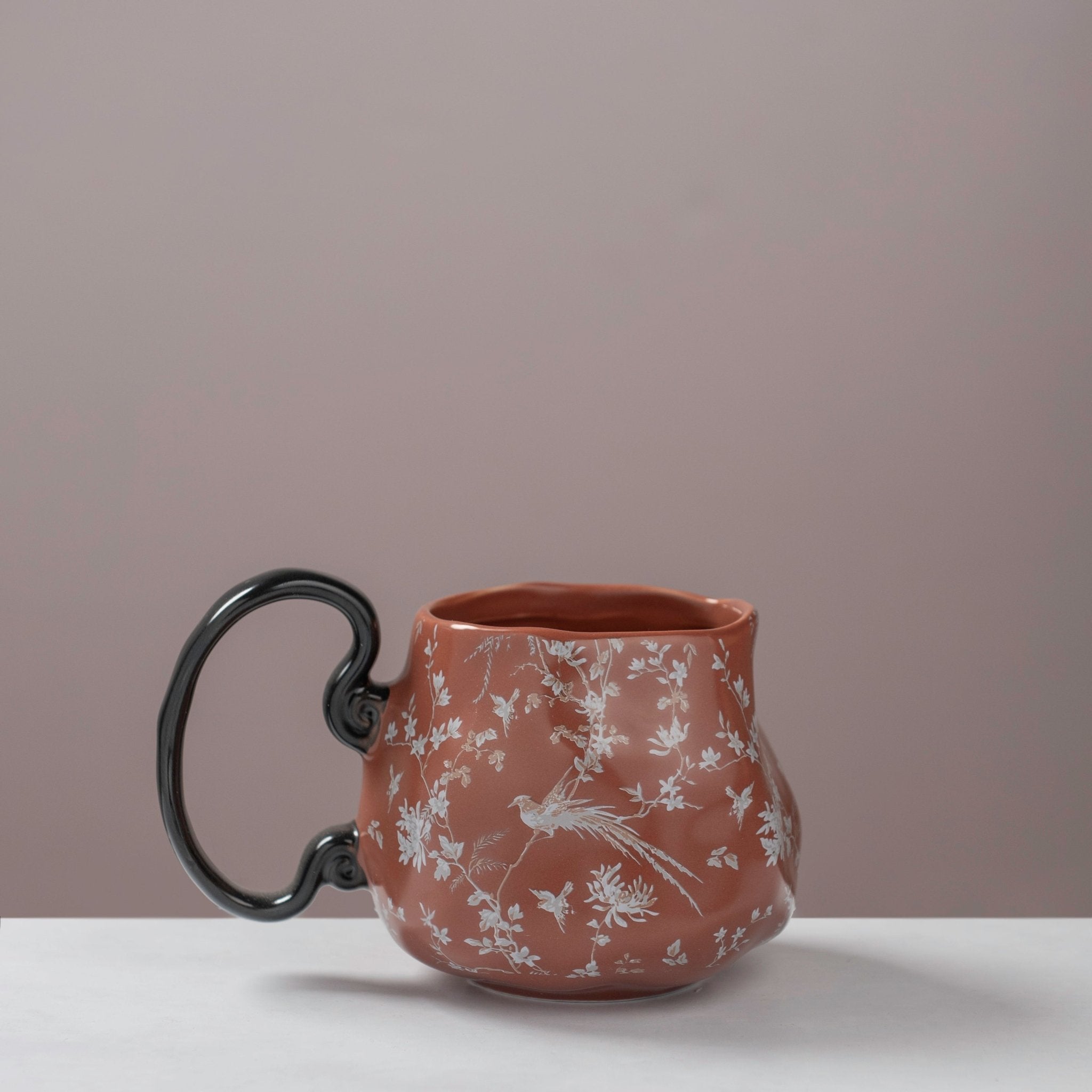 Vintage Chinoiserie Ceramic Mug - Urban Home