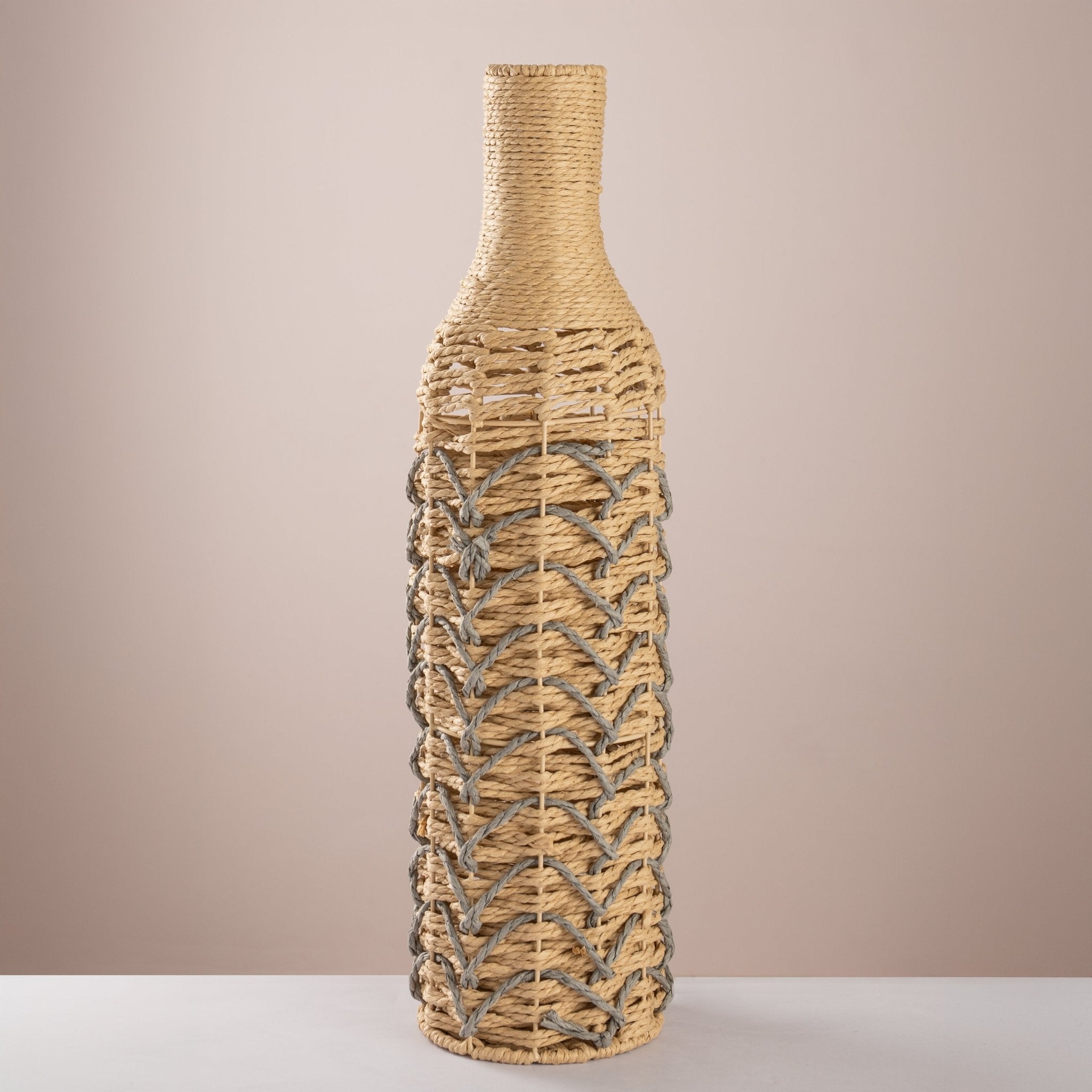 Woven Bottle Vase – Modern Boho Sculptural Decor - Urban Home