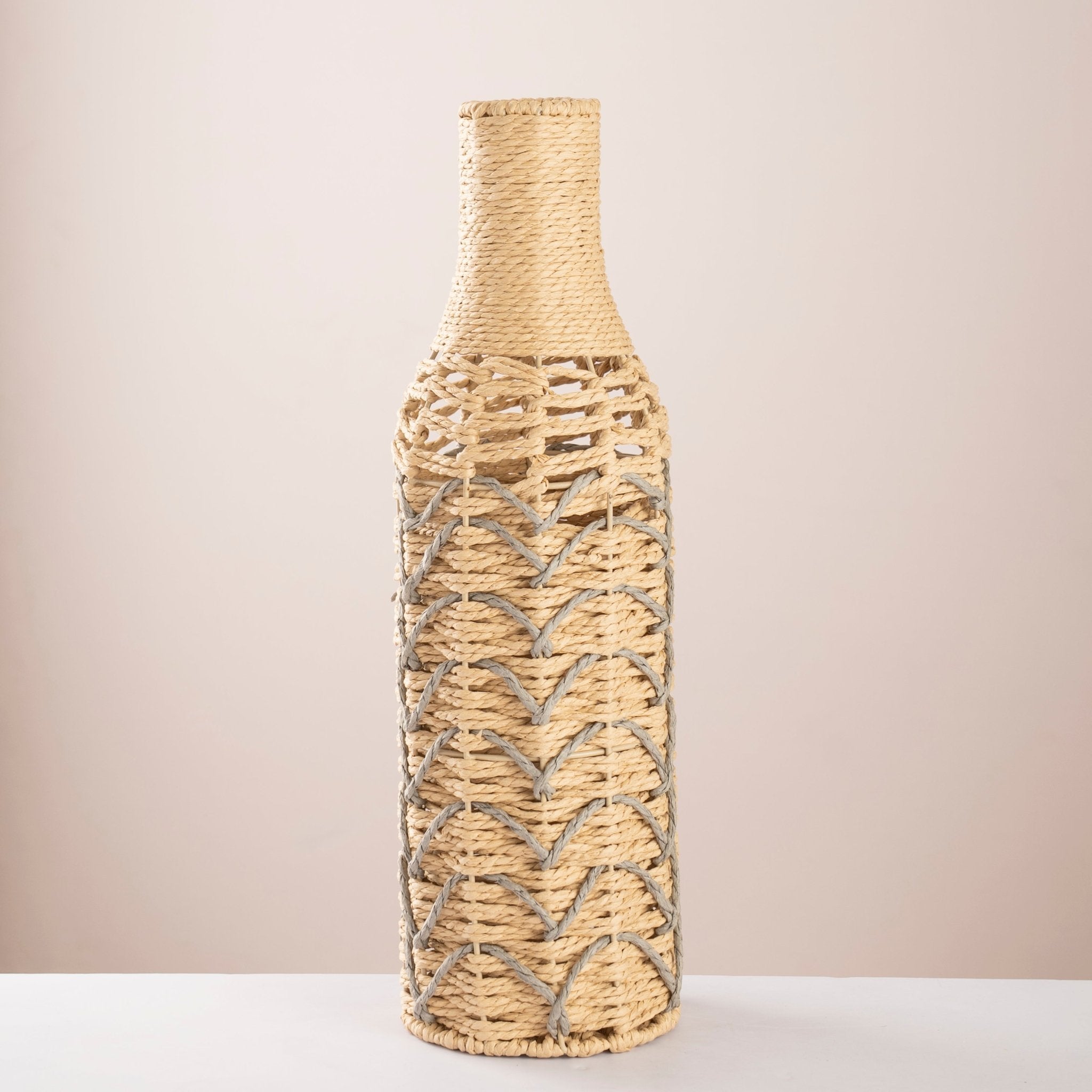 Woven Bottle Vase – Modern Boho Sculptural Decor - Urban Home