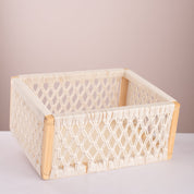 Macramé & Pine Wood Nesting Baskets - Urban Home