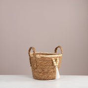 Boho Tassel Woven Basket - Urban Home