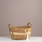 Boho Tassel Oval Storage Basket - Urban Home