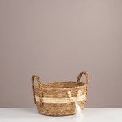 Boho Tassel Oval Storage Basket - Urban Home