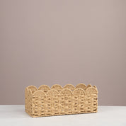 Scalloped Woven Storage Tray - Urban Home