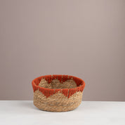 Terracotta Fringe Woven Basket - Urban Home