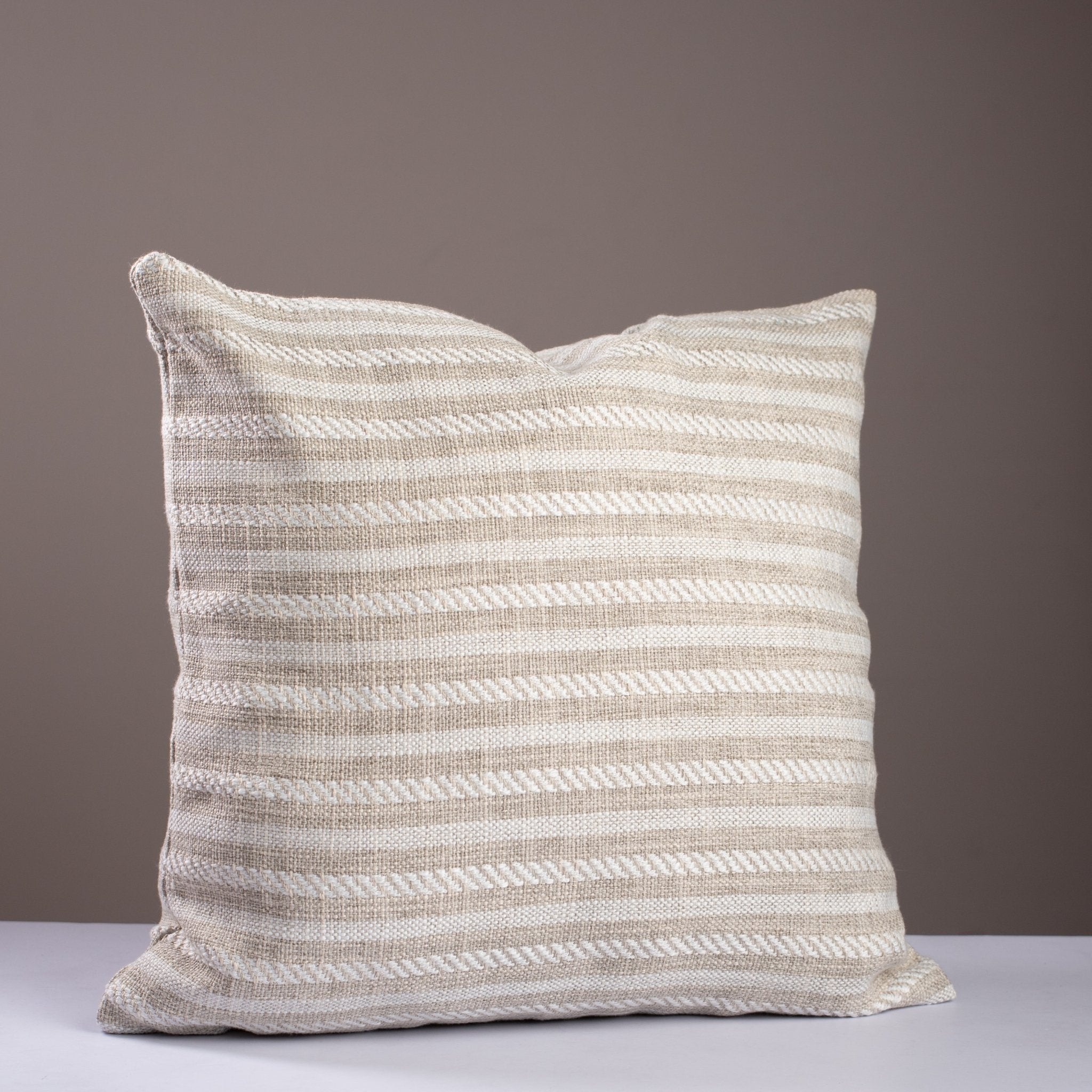Horizontal Stripe Throw Pillow Cover – Multi - Tone Weave - Urban Home
