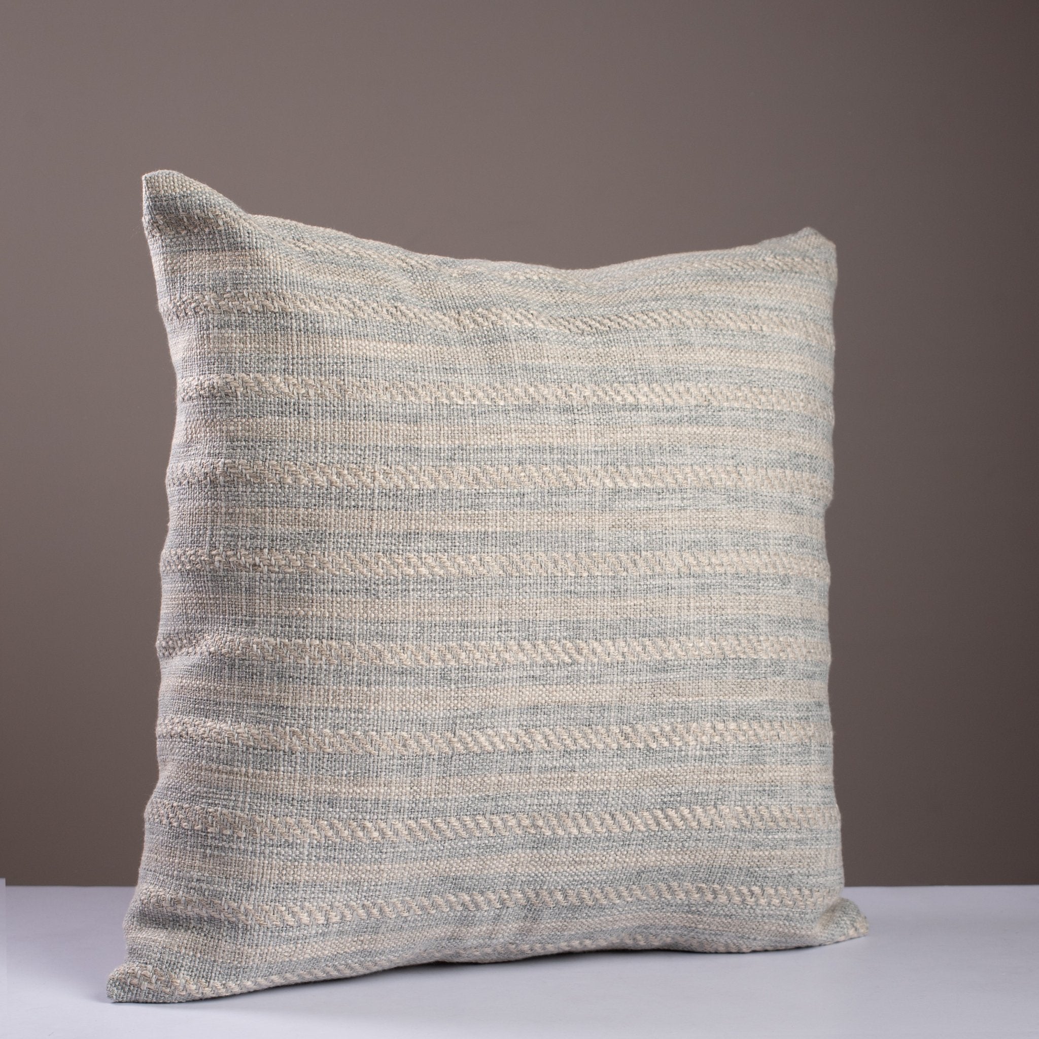 Horizontal Stripe Throw Pillow Cover – Multi - Tone Weave - Urban Home