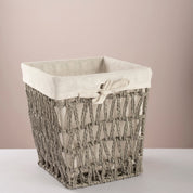 Square woven trash & tissue set - gray - Urban Home