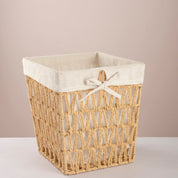 Square woven trash & tissue set - Beige - Urban Home