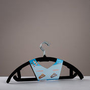 Non - Slip Slimline Flocked Hangers - 5pcs - Urban Home