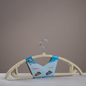 Non - Slip Slimline Flocked Hangers - 5pcs - Urban Home