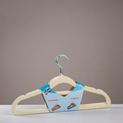 Ultra - Slim Anti - Slip Flocked Hangers - 5pcs - Urban Home