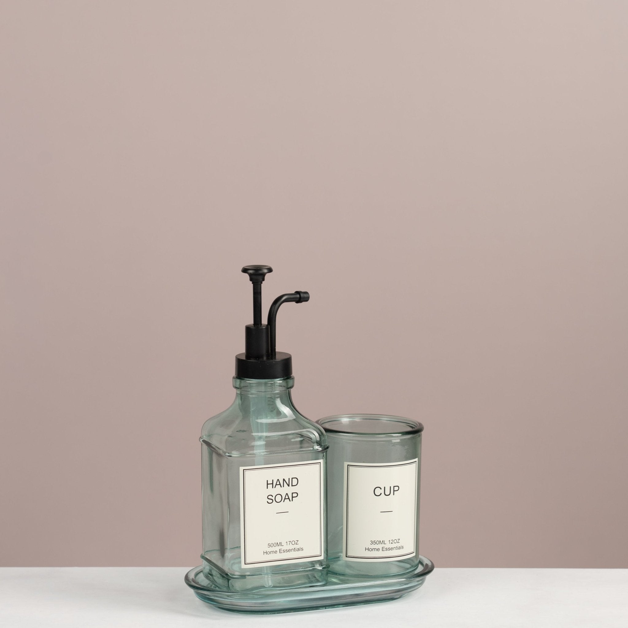 Modern Glass Bathroom Set - Urban Home