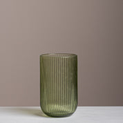 Ribbed Colorful Glass Cup 6 Piece Set - Urban Home