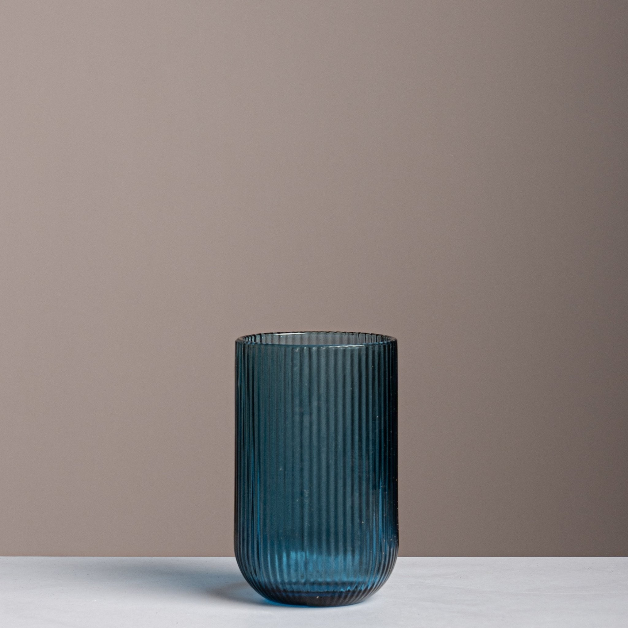 Ribbed Colorful Glass Cup 6 Piece Set - Urban Home