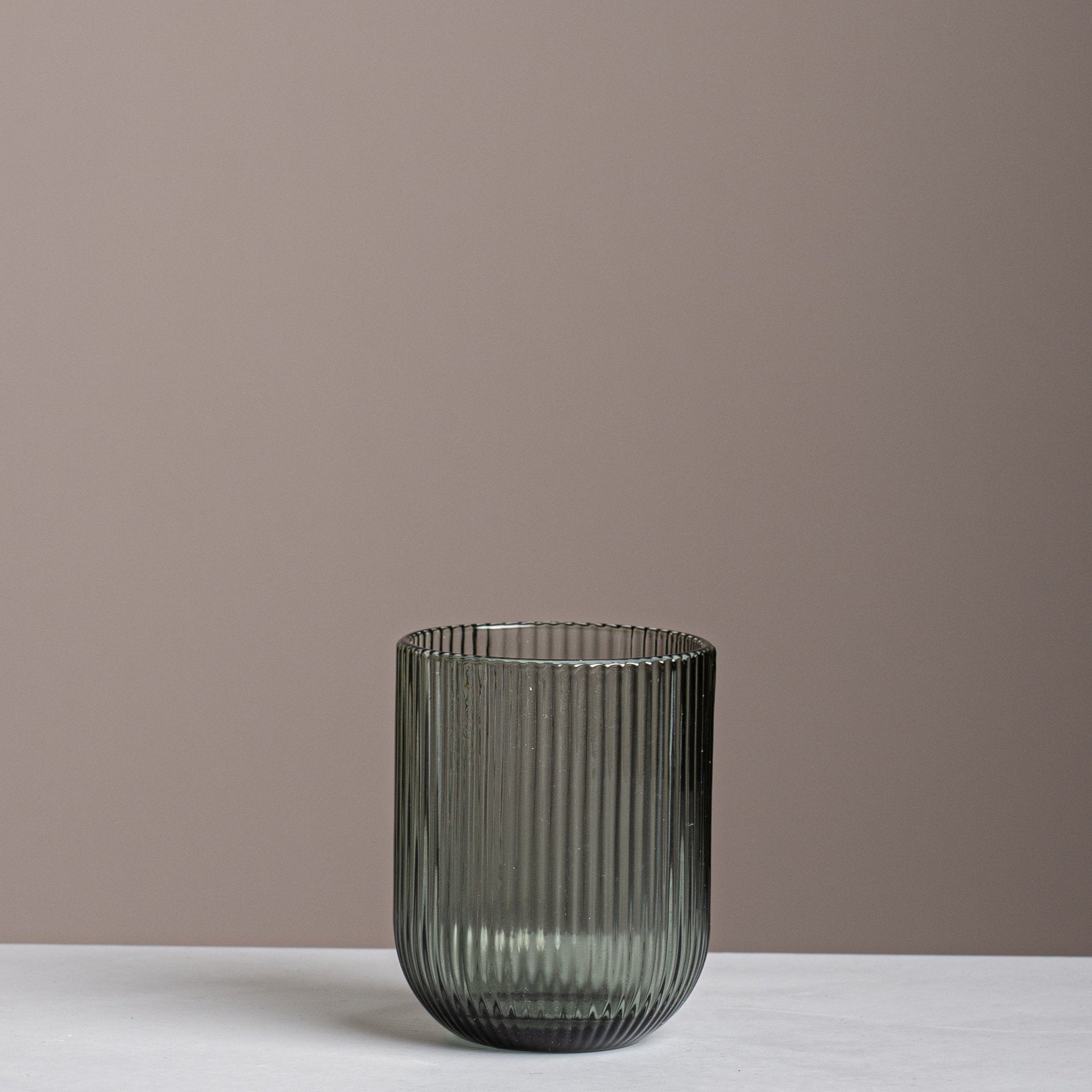 Ribbed Colorful Glass Cup 6 Piece Set - Urban Home