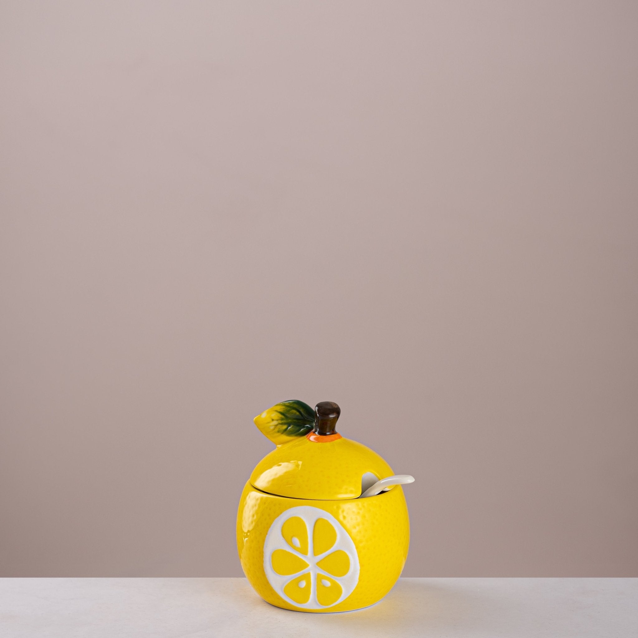 Zest Glow Sugar Pot (Lemon) - Urban Home