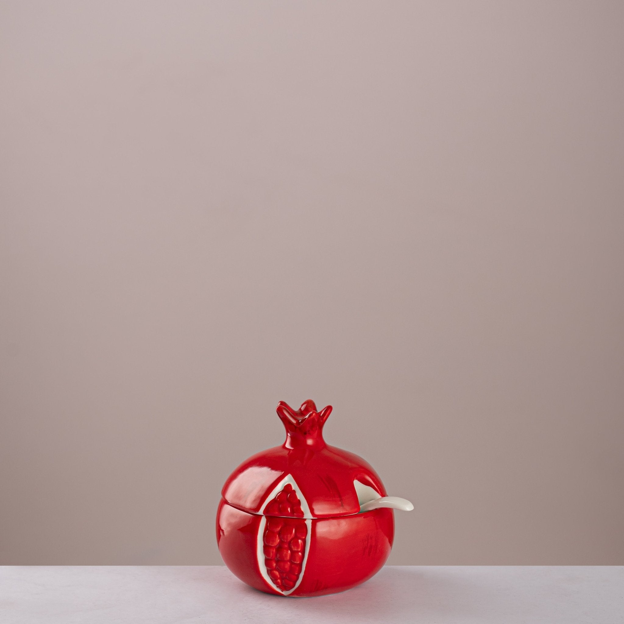 Ruby Orchard Sugar Pot (Pomegranate) - Urban Home