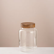 Premium Wooden Lid Glass Jar - Urban Home