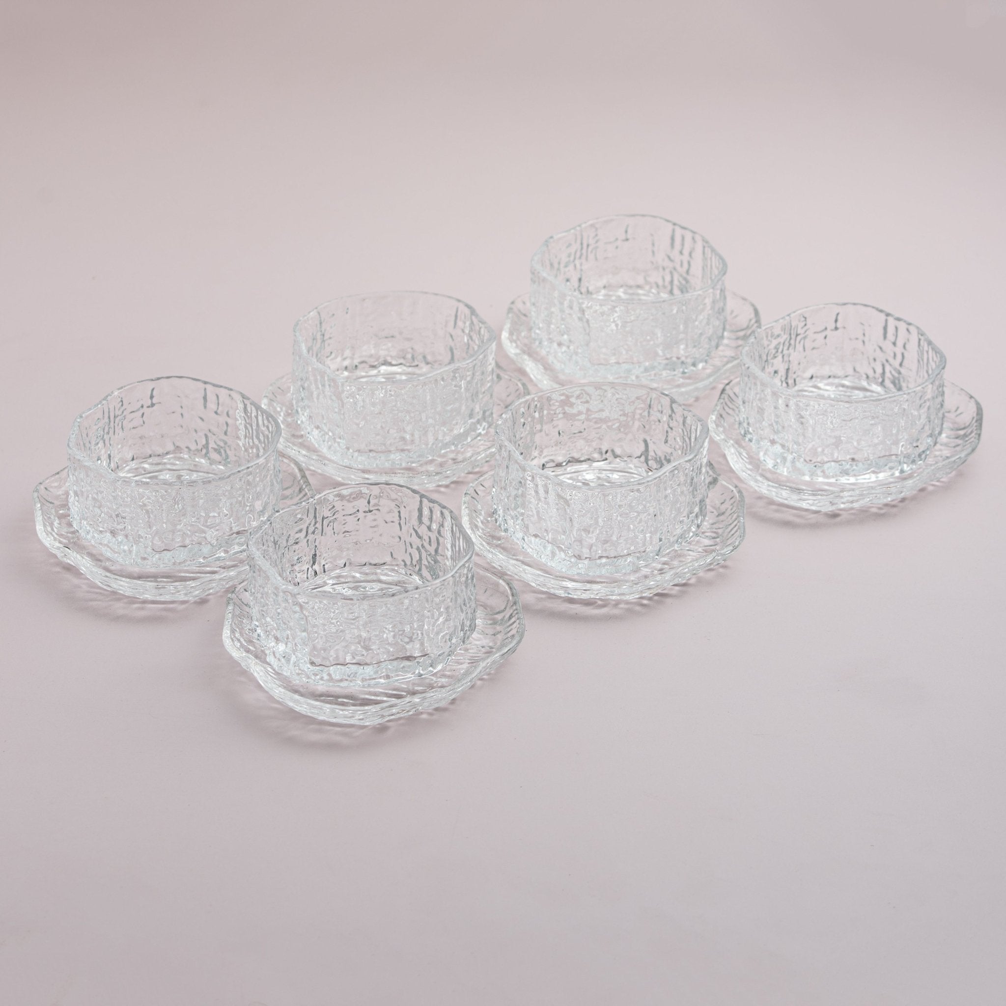 Glass Dessert Bowl Set – 6 Pieces - Urban Home
