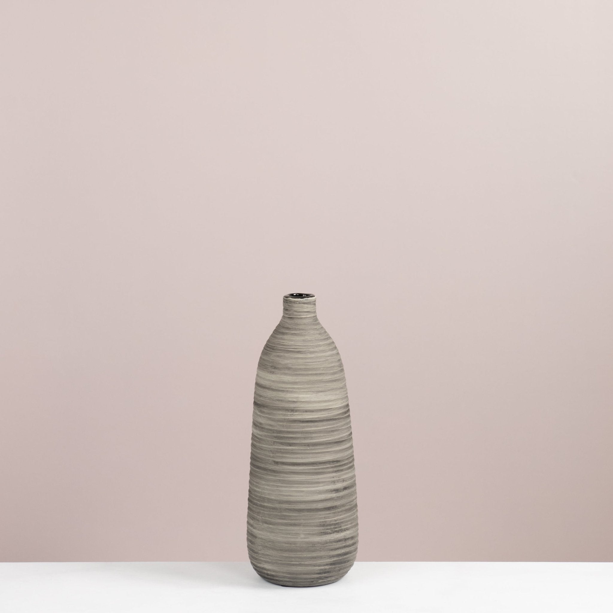 Graphite Textured Bottle Vase - Urban Home
