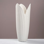 Tulip Bud Textured Ceramic Statement Vase
