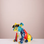 Modern Pop Art French Bulldog Sculpture – Colorful Graffiti - Style Decor - Urban Home