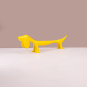 Minimalist Yellow Dachshund Statue - Urban Home