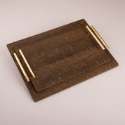 Wooden Engraved Tray Set - Urban Home