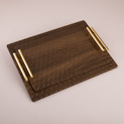 Wooden Engraved Tray Set - Urban Home