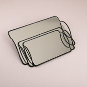 Mirror Glass Tray Set - Urban Home