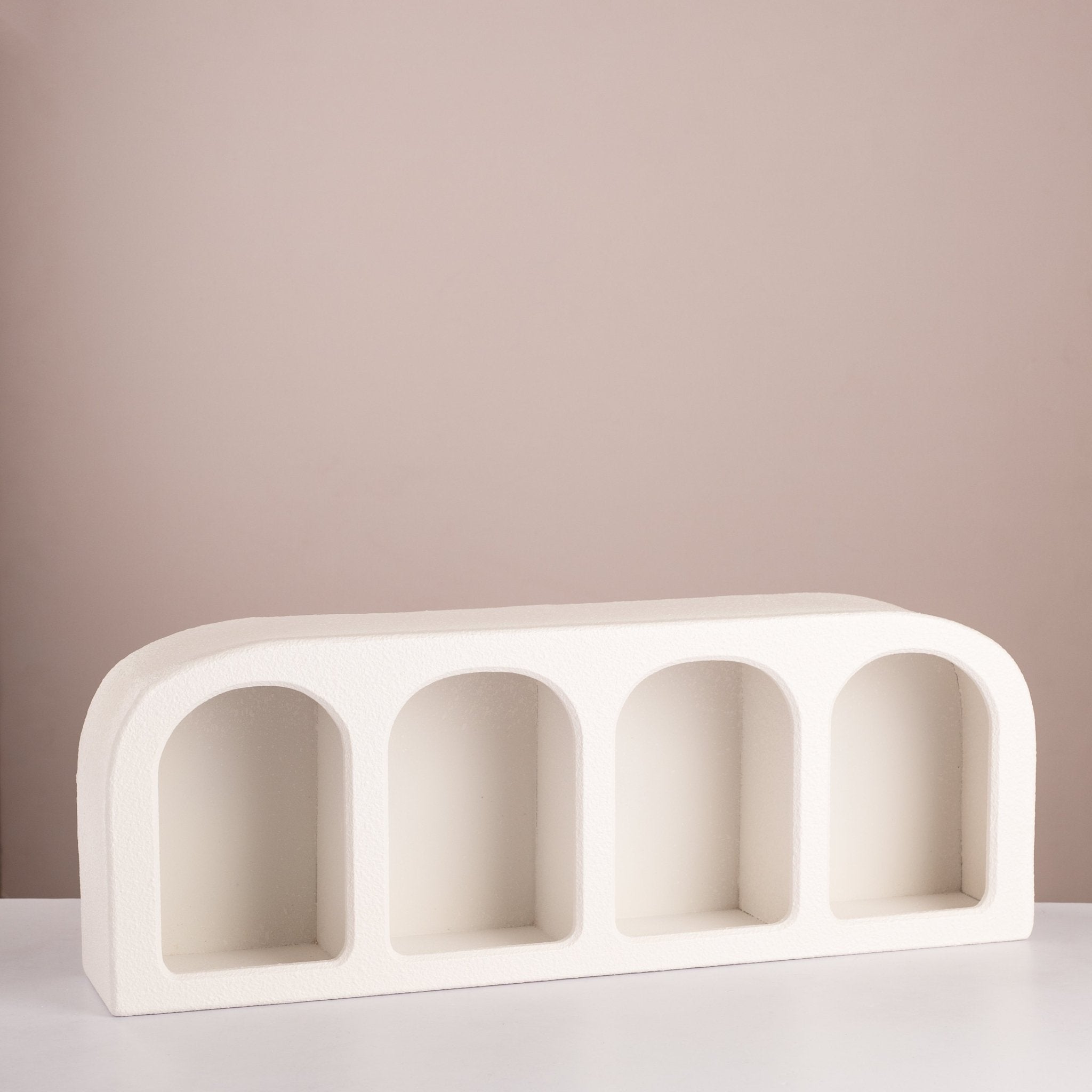 Minimalist Four - Arch Display Shelf – 54.5cm Wide Organic Tabletop Decor - Urban Home