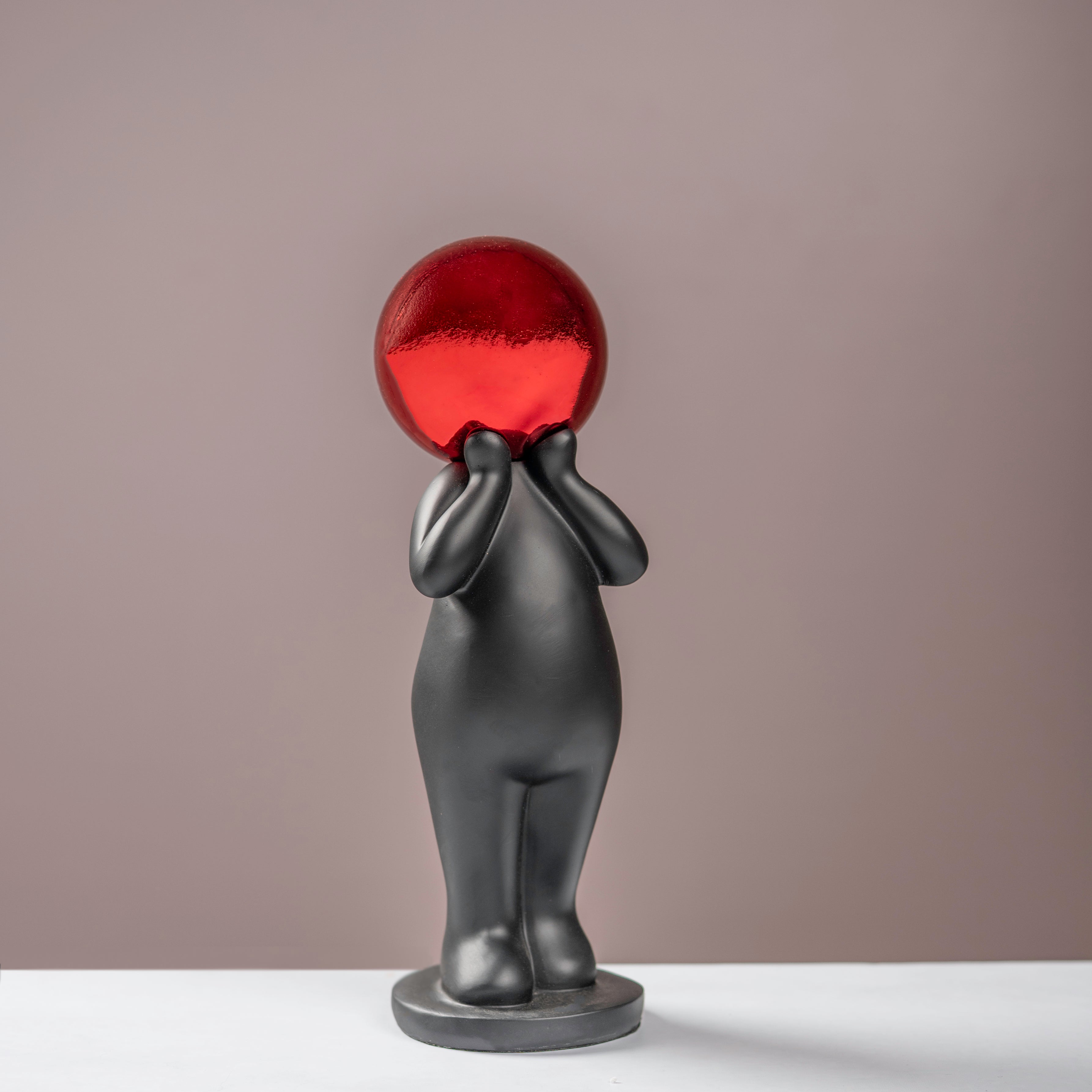 Shy Dude Metallic Sphere Sculptural Accent
