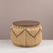 Nest of 3 Woven Rope Storage Side Tables - Urban Home