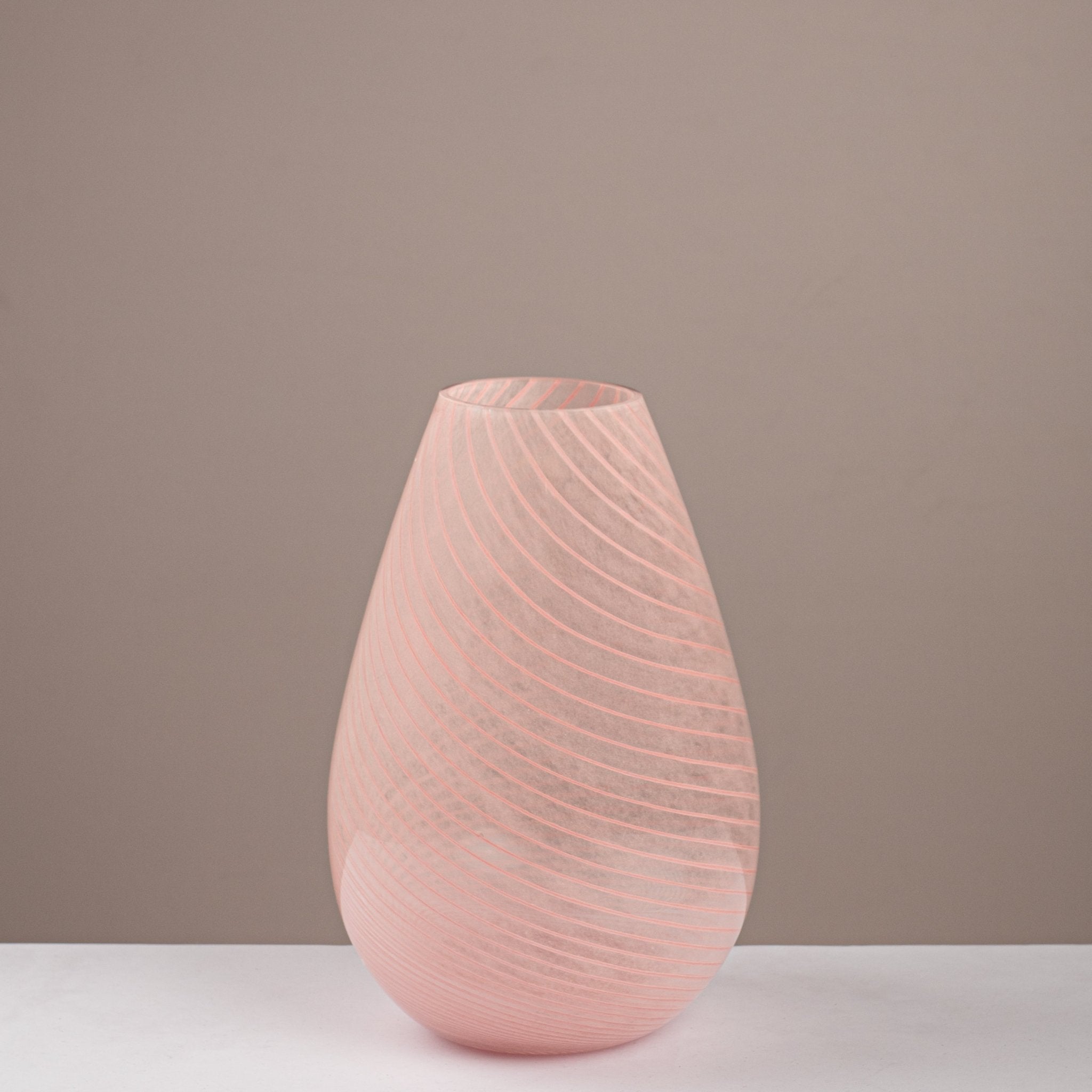 Blush Swirl Glass Vase - Urban Home
