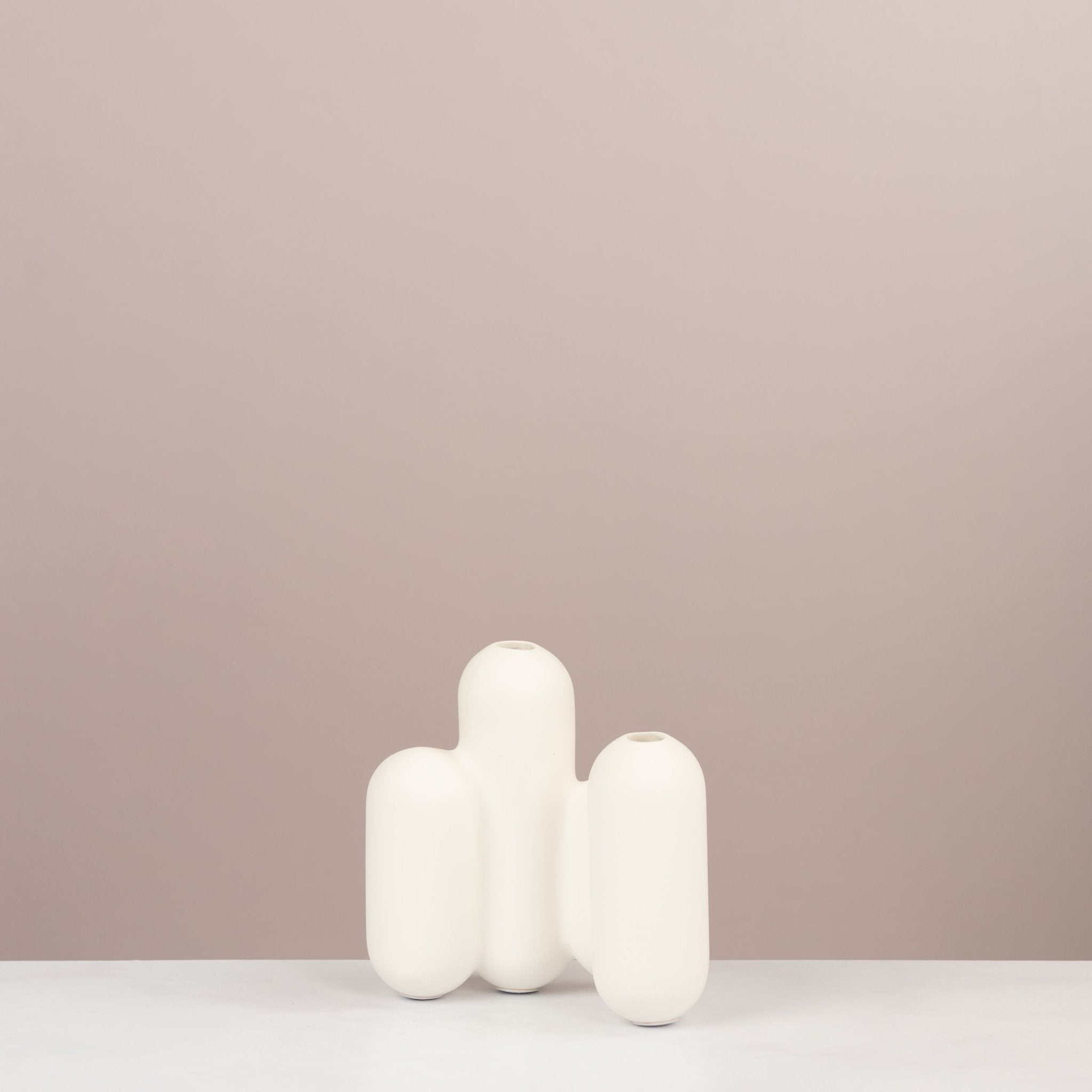 Cactus shape white vase - Urban Home