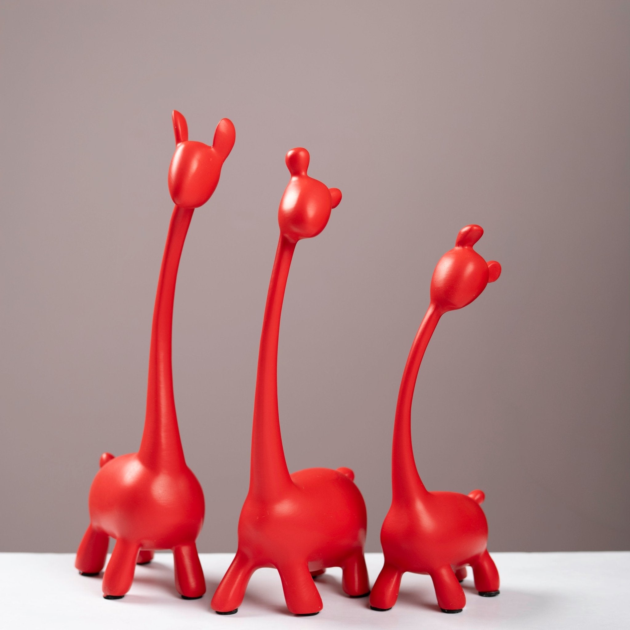 Nordic Minimalist Giraffe Family Set - Urban Home
