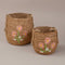 Embroidered Daisy Woven Straw Baskets - Urban Home