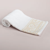 Cannon Jacquard Yarn Dyed Towel – 600 GSM – White - Urban Home