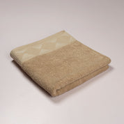 Cannon Solid Jacquard Towel – 600 GSM – Dark Beige - Urban Home
