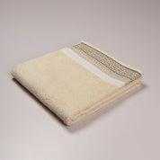 Cannon Solid Jacquard Bath Towel – 70 × 140 cm – 600 GSM – Beige - Urban Home